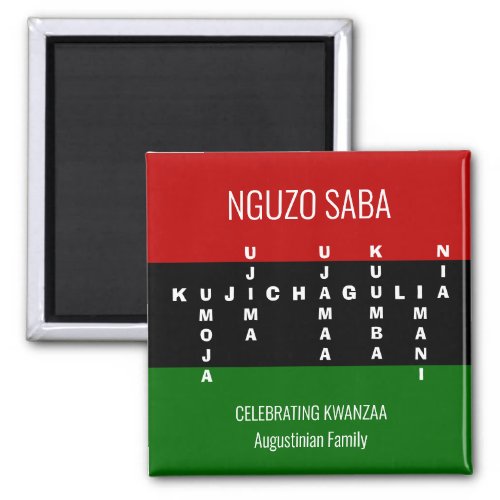 KWANZAA Pan African Crossword Magnet