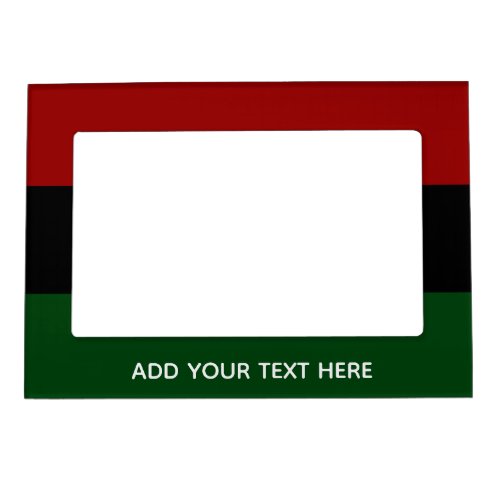 Kwanzaa Pan African Red Black Green Magnetic Frame