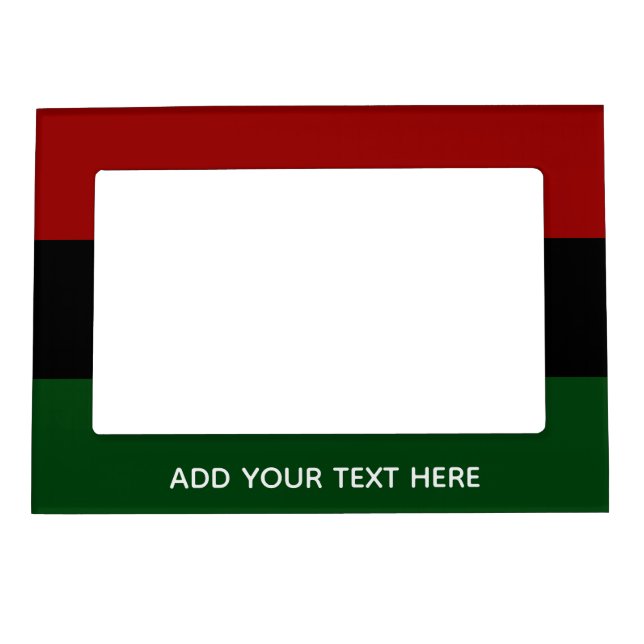Kwanzaa Pan African Red Black Green Magnetic Frame (Front)
