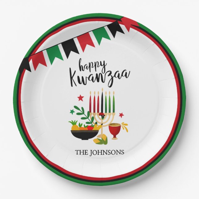 Kwanzaa Paper Plates (Front)