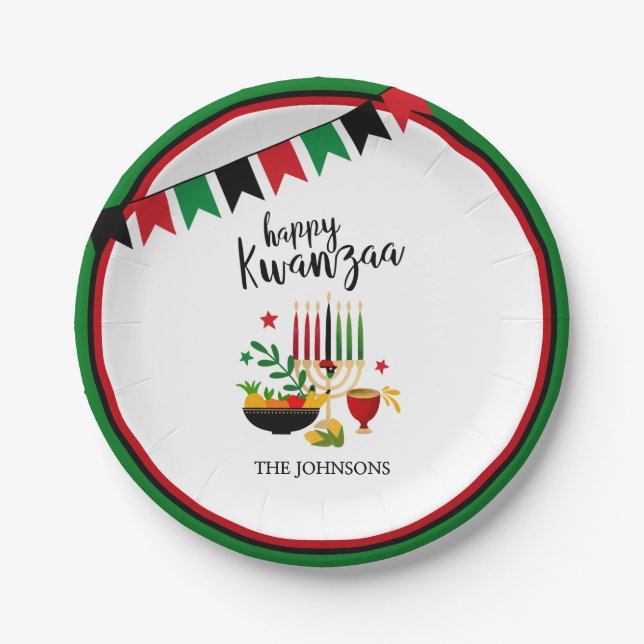 Kwanzaa Paper Plates (Front)