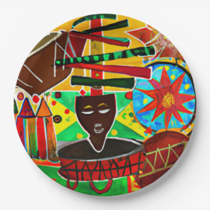 Kwanzaa Paper Plates
