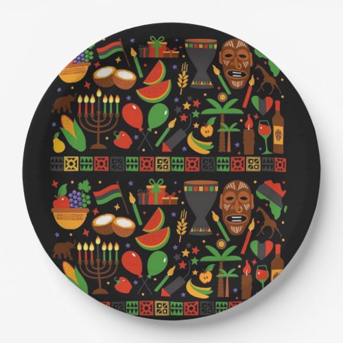 Kwanzaa Party Paper Plates