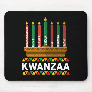 Kwanzaa Principles Kwanzaa Candles Kinara Pan Afri Mouse Pad