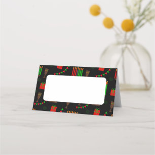 Kwanzaa Print Place Card