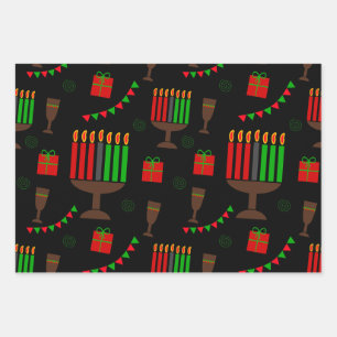 Kwanzaa Print Wrapping Paper