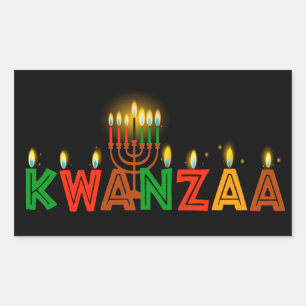 Kwanzaa   rectangular sticker