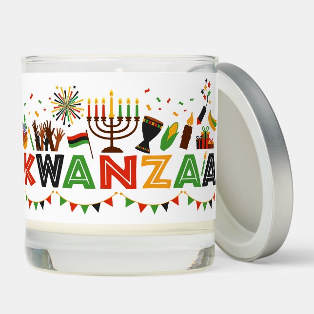 Kwanzaa  scented candle (Lid)