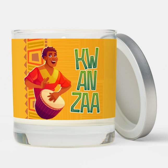 Kwanzaa  scented candle (Lid)