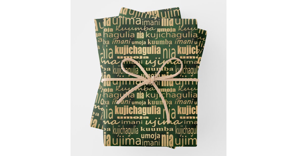Bold & Festive Wrapping Paper Sheets (Christmas, Kwanzaa, All-Occasion)