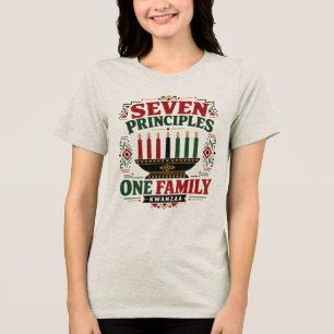 Kwanzaa Seven Principles Matching Family Tri-Blend Shirt