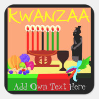 Kwanzaa Stickers Symbols Favors Gifts Personalized