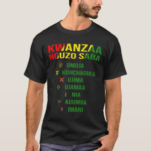 Kwanzaa - Swahili For The Seven Principles T-Shirt