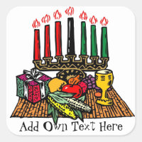 Kwanzaa Symbols Stickers Favors Gifts Personalized