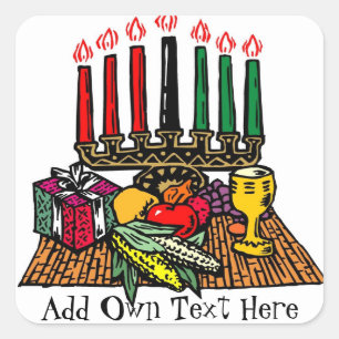 Kwanzaa Symbols Stickers Favors Gifts Personalized