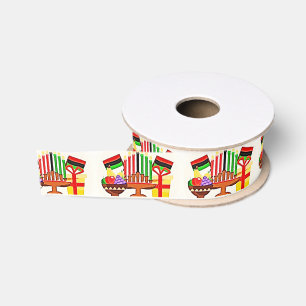 Kwanzaa Table Painting Grosgrain Ribbon