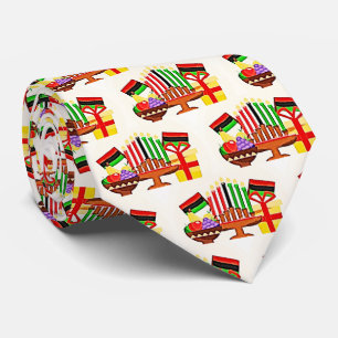 Kwanzaa Table Painting Neck Tie