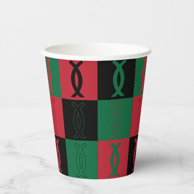 Kwanzaa Ujamaa Paper Cups (Front)