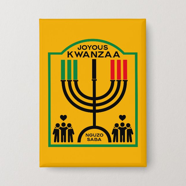 Kwanzaa Umoja Button (Front)