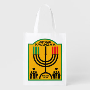 Kwanzaa Umoja Grocery Bag