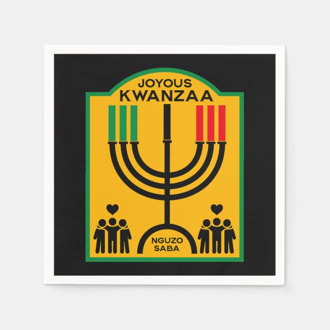 Kwanzaa Umoja Napkins (Front)