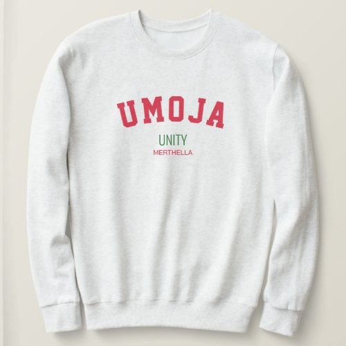Kwanzaa UMOJA Unity Personalized Sweatshirt