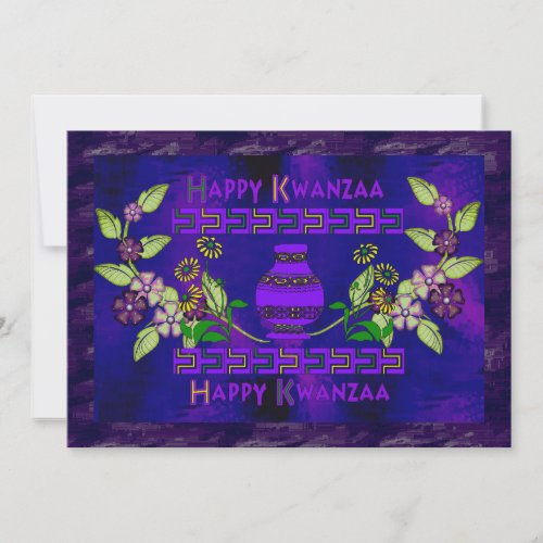 Kwanzaa Vase Invitation