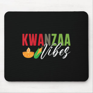 Kwanzaa Vibes African American Harvest Festival Mouse Pad