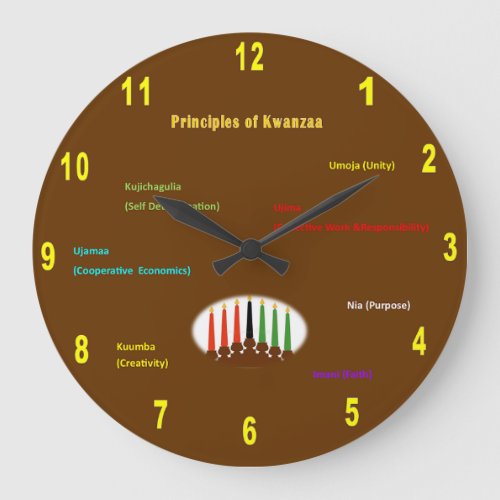 Kwanzaa Wall Clock