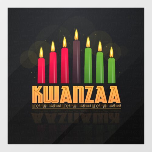 Kwanzaa Window Cling