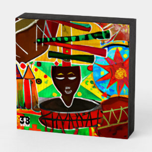 Kwanzaa Wooden Box Sign