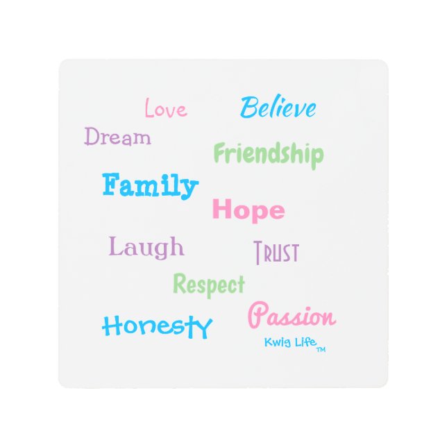 Kwi Life TM Metal Print (Front)