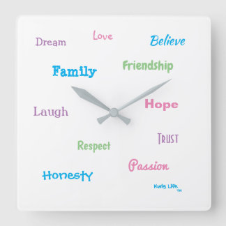 Kwig Life TM Square Wall Clock