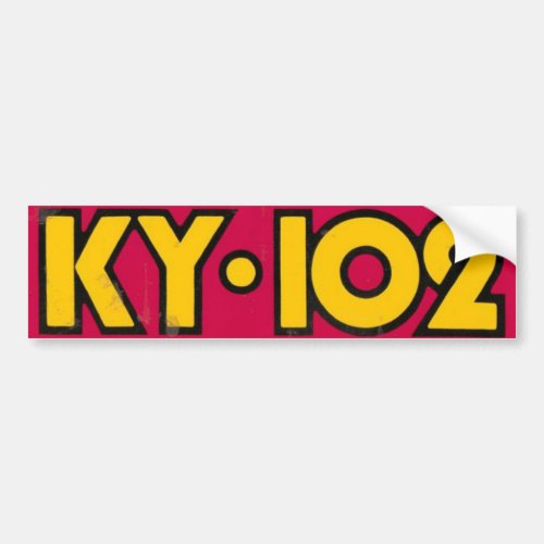 KY102 Old School Bumper Sticker_70s 80s Bumper Sticker