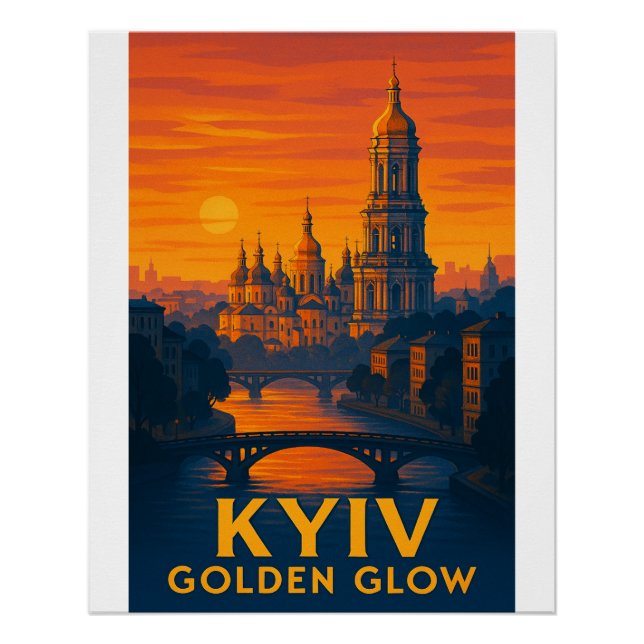 Kyiv Golden Glow” Poster (Front)
