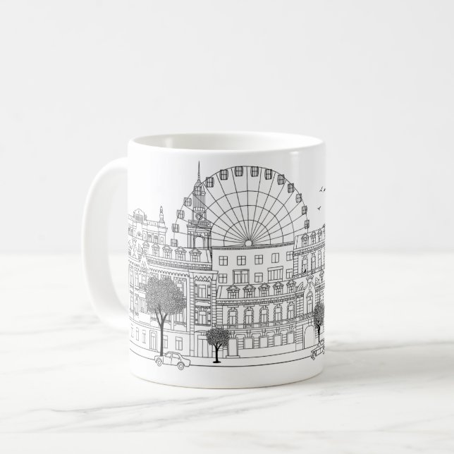 Kyiv Illustratin Mug (Front Left)