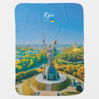 Kyiv, Ukraine - Mother Ukraine Monument Baby Blanket