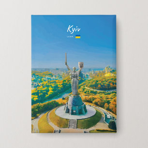 Kyiv, Ukraine - Mother Ukraine Monument Button