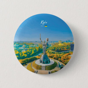 Kyiv, Ukraine - Mother Ukraine Monument Button