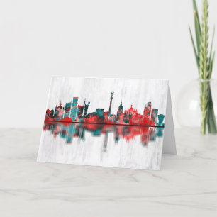 Kyiv Ukraine Skyline Holiday Card