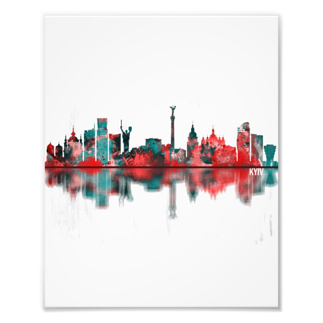 Kyiv Ukraine Skyline Photo Print (Front)
