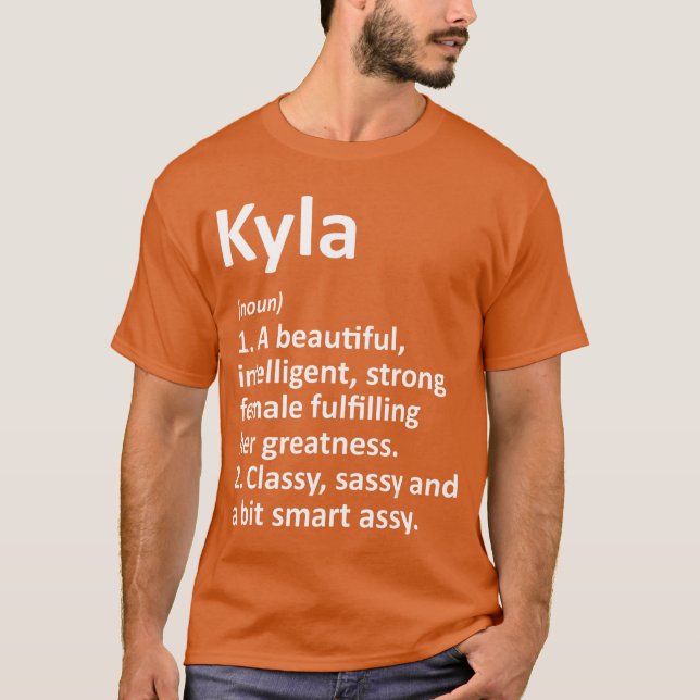 KYLA Definition Personalized Name Funny Christmas  T-Shirt (Front)
