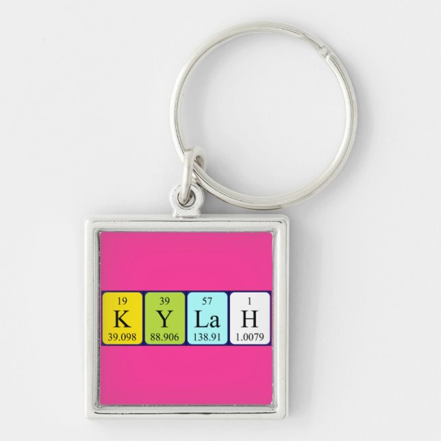 Kylah periodic table name keyring (Front)