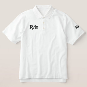 Kyle Embroidered Mans Name, Embroidered Polo Shirt