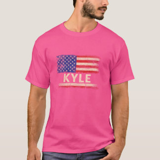 Kyle First Name Shirt Kyle Name American Flag
