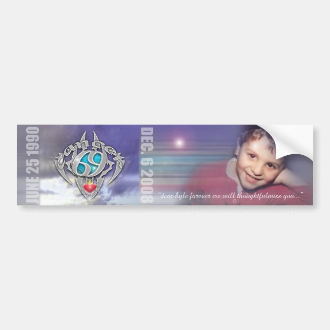 kyle horoscope bumper sticker (Front)