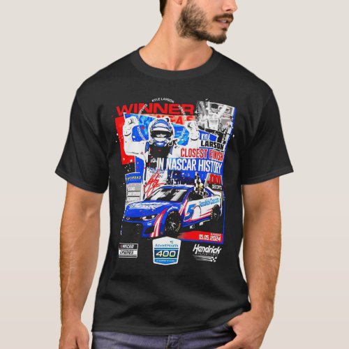 Kyle Larson Checkered Flag Sports 2024 AdventHealt T_Shirt