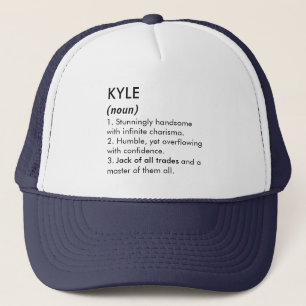 Kyle name, Editable name, Custom name Trucker Hat
