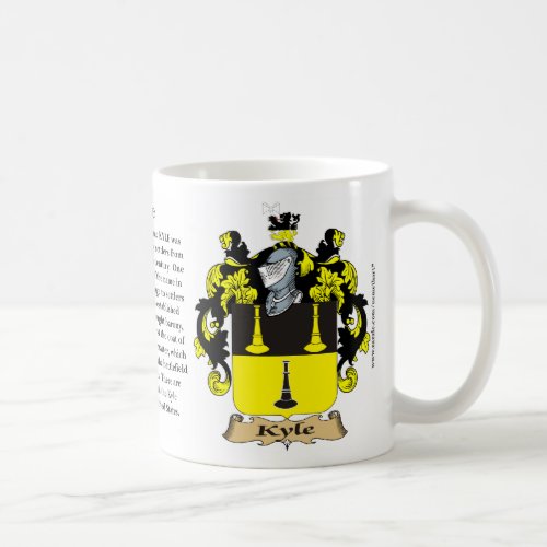 Kyle the Origin the Meaning and the Crest Coffee Mug