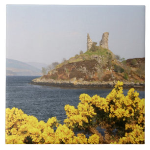 Kyleakin, Scotland. The ancient ruins of 2 Ceramic Tile